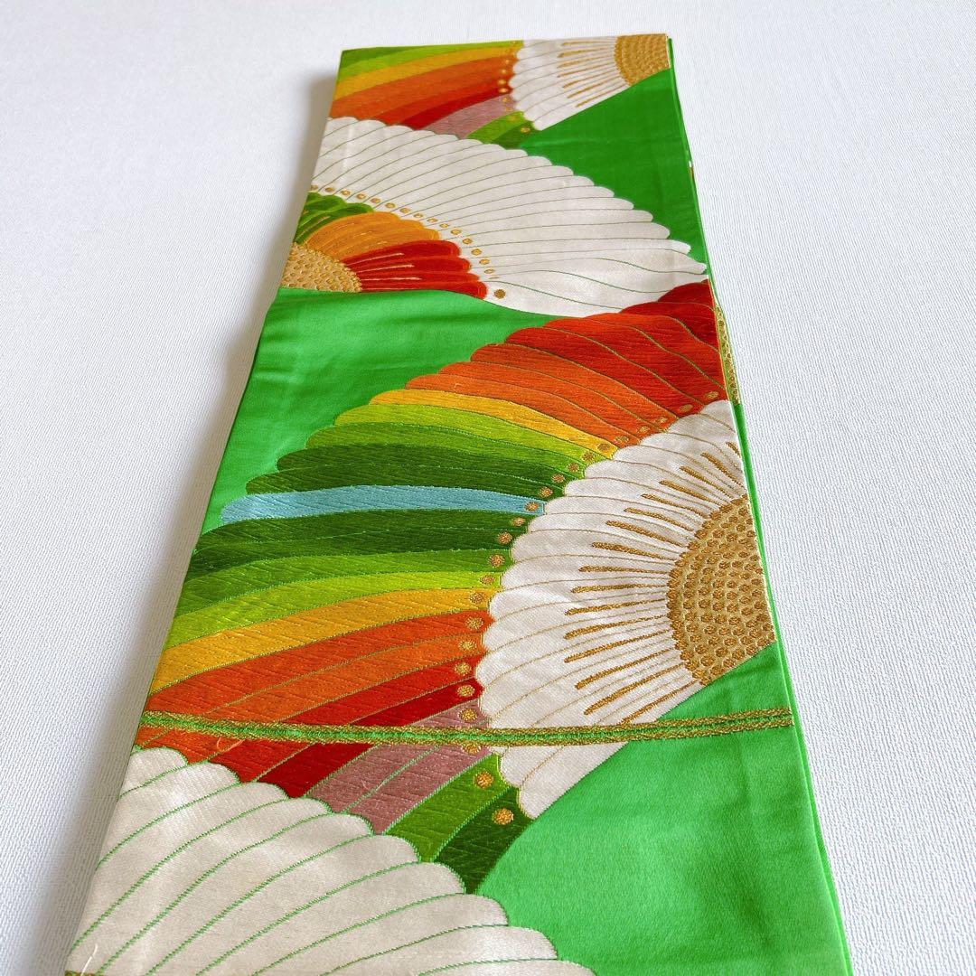 七五三　7歳　女の子　着物フルセット　小物セット　オレンジ　金糸　5231