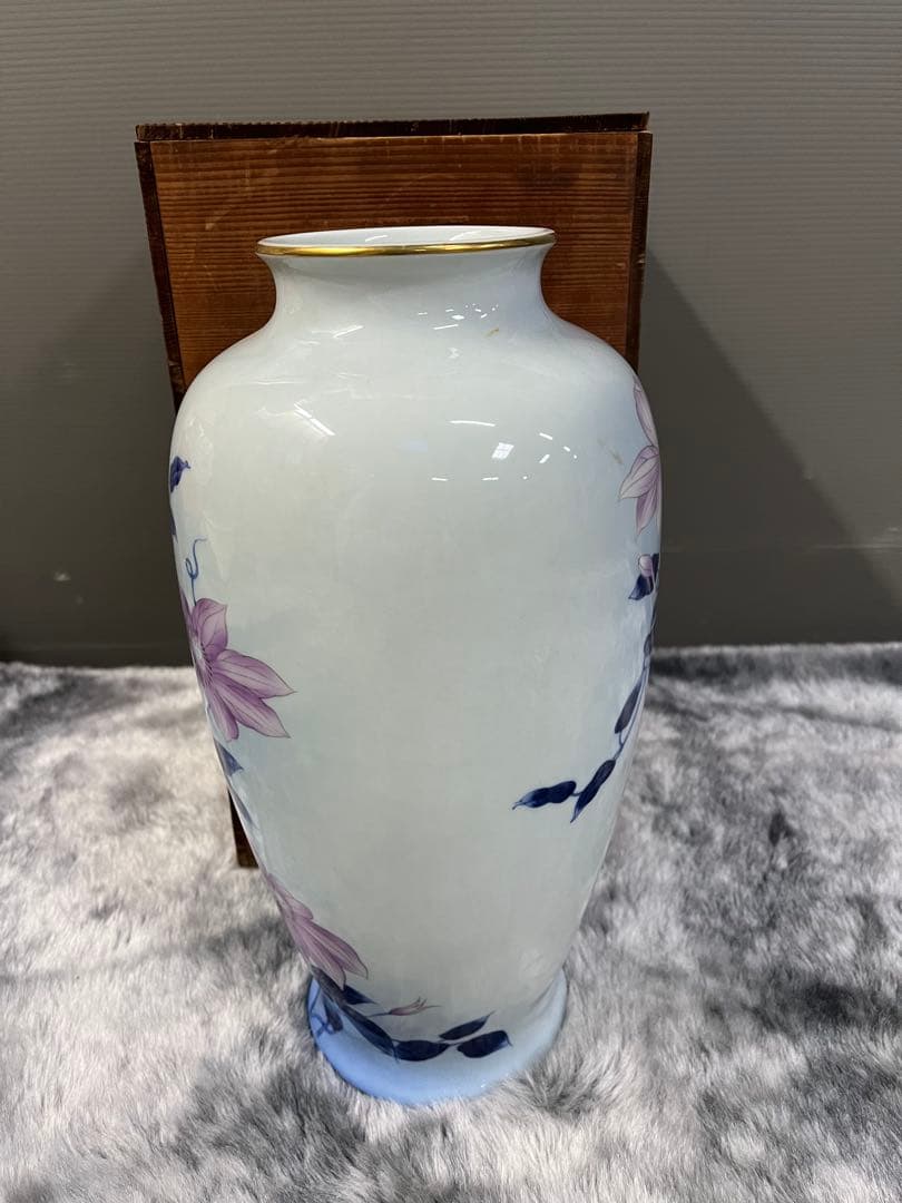 深川製磁　花瓶　高さ38cm　宮内庁御用達 深川