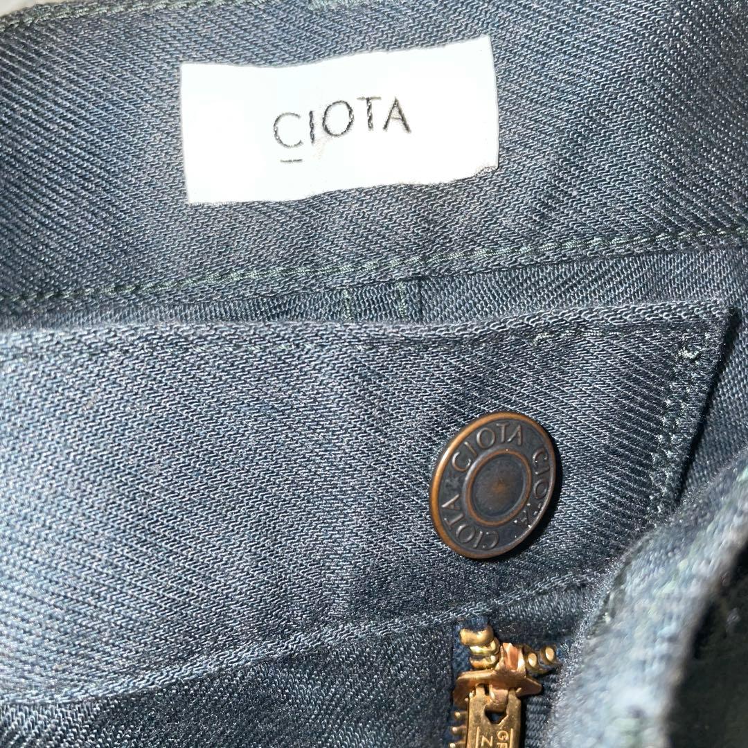 定価29,700円　CIOTA名作スビンコットンポリエステルツイル5Pパンツ