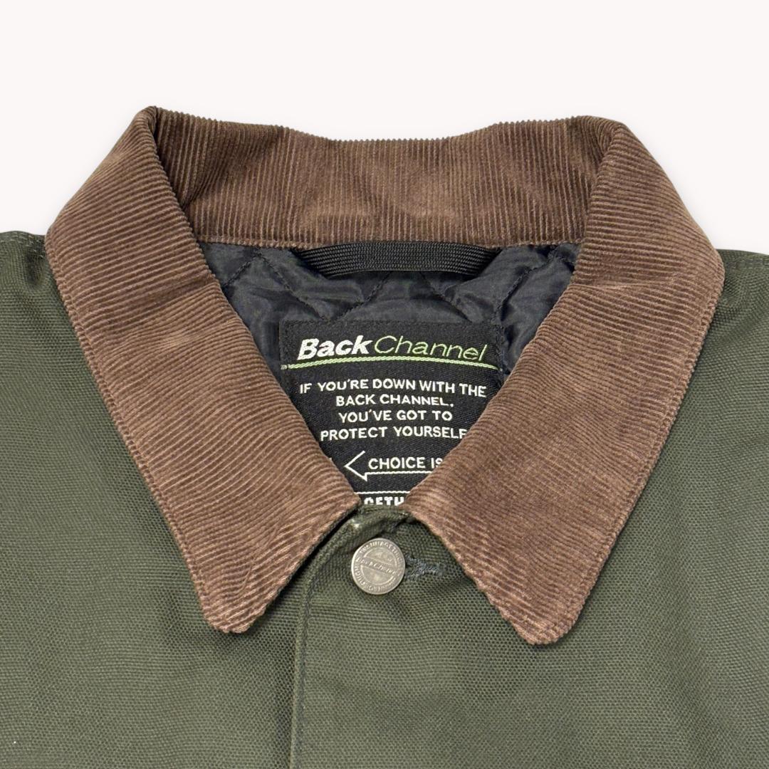 【美品】BackChannel カバーオール キルティング XXL カーキ