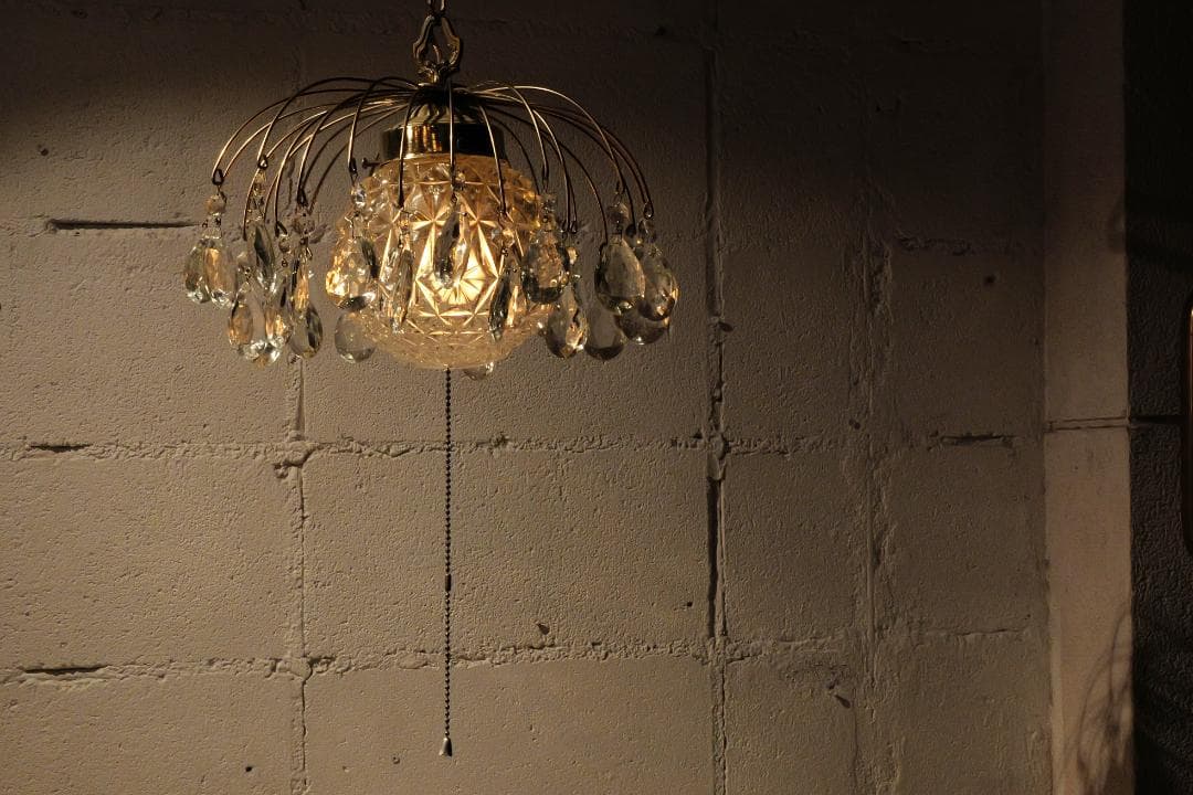 シーリングライト・天井照明 70s Crystal chandelier