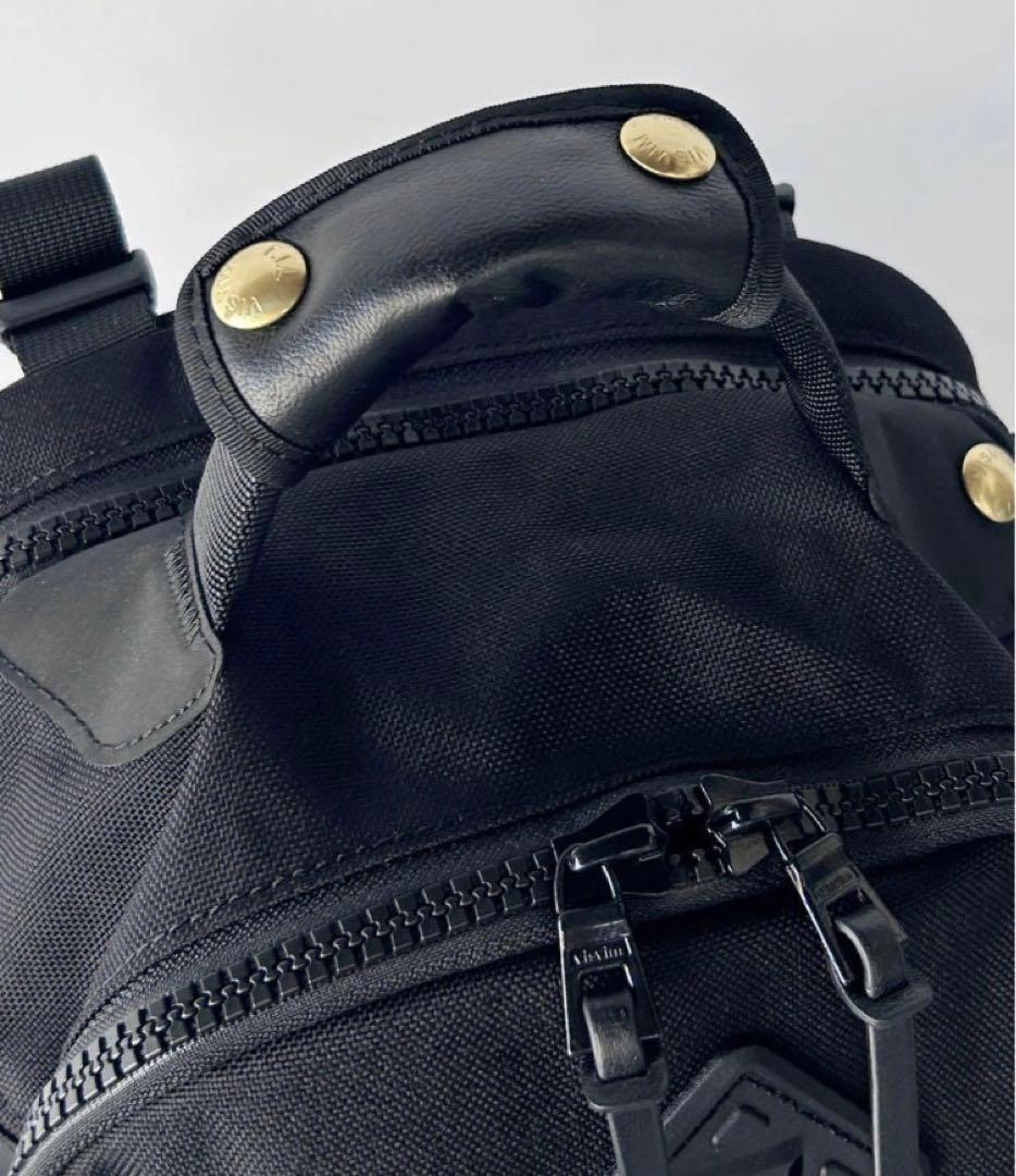 21日まで値下げ　VISVIM CORDURA20Lレザーバックパック 黒