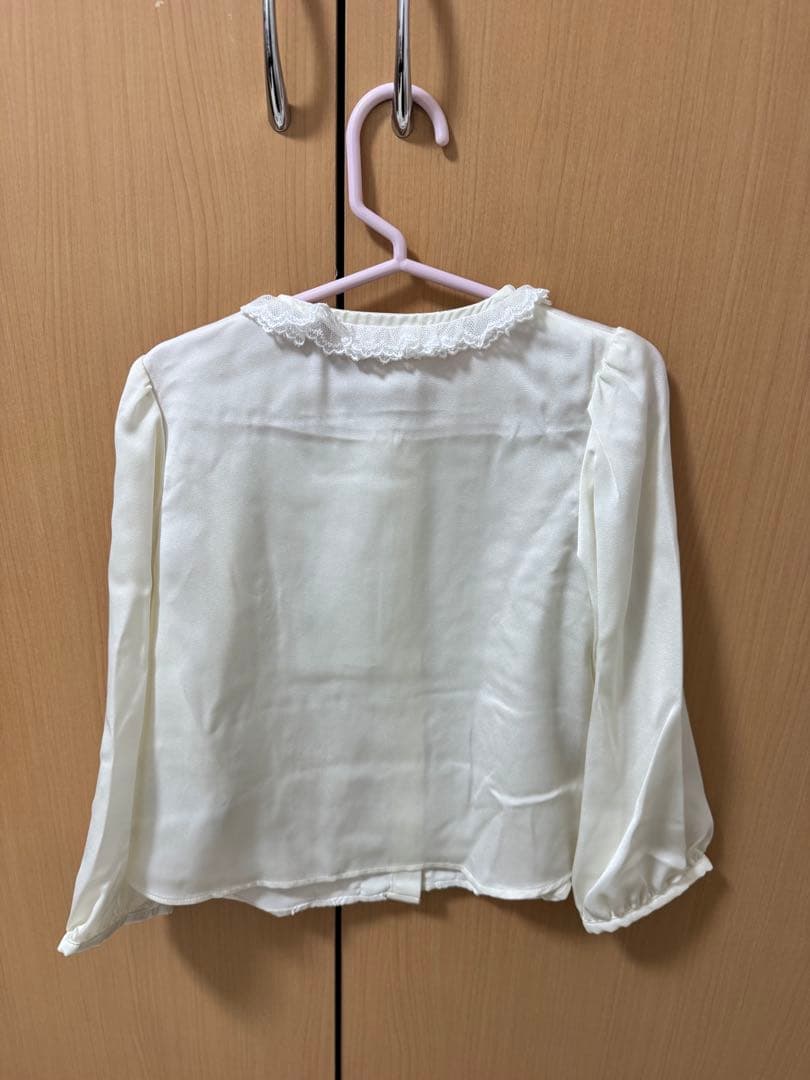 mezzo piano 35thツィードジャケット＆バラ柄スカート　セットアップ