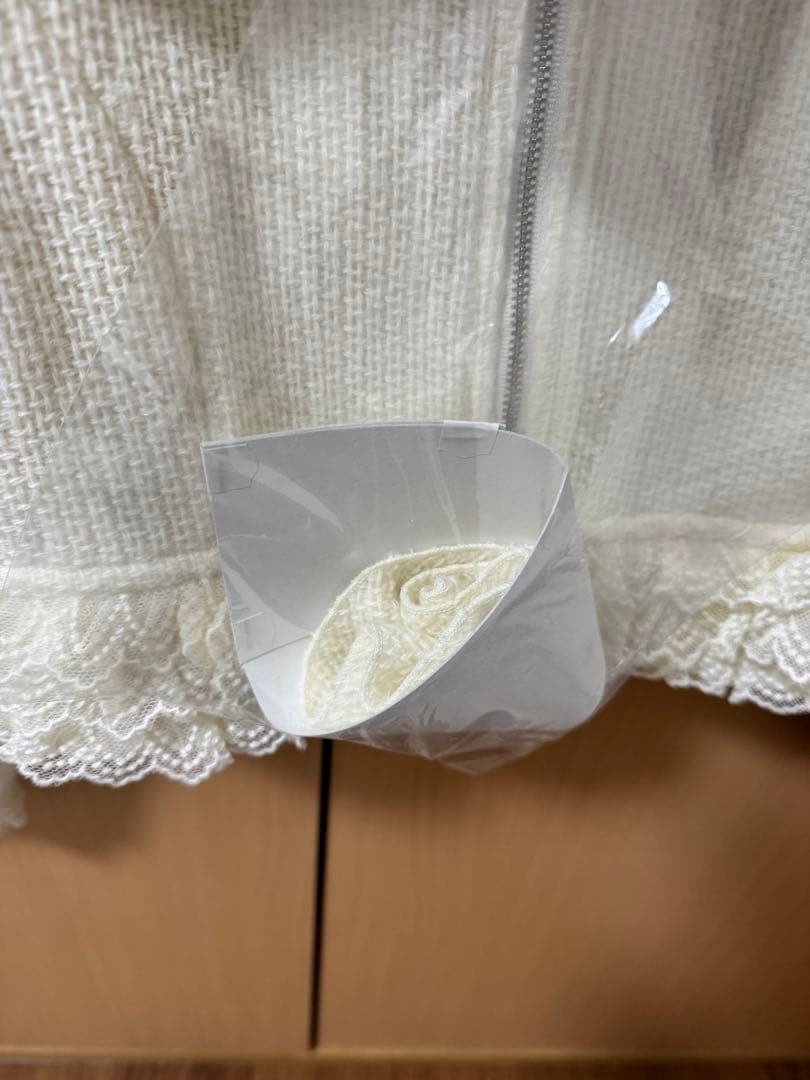 mezzo piano 35thツィードジャケット＆バラ柄スカート　セットアップ