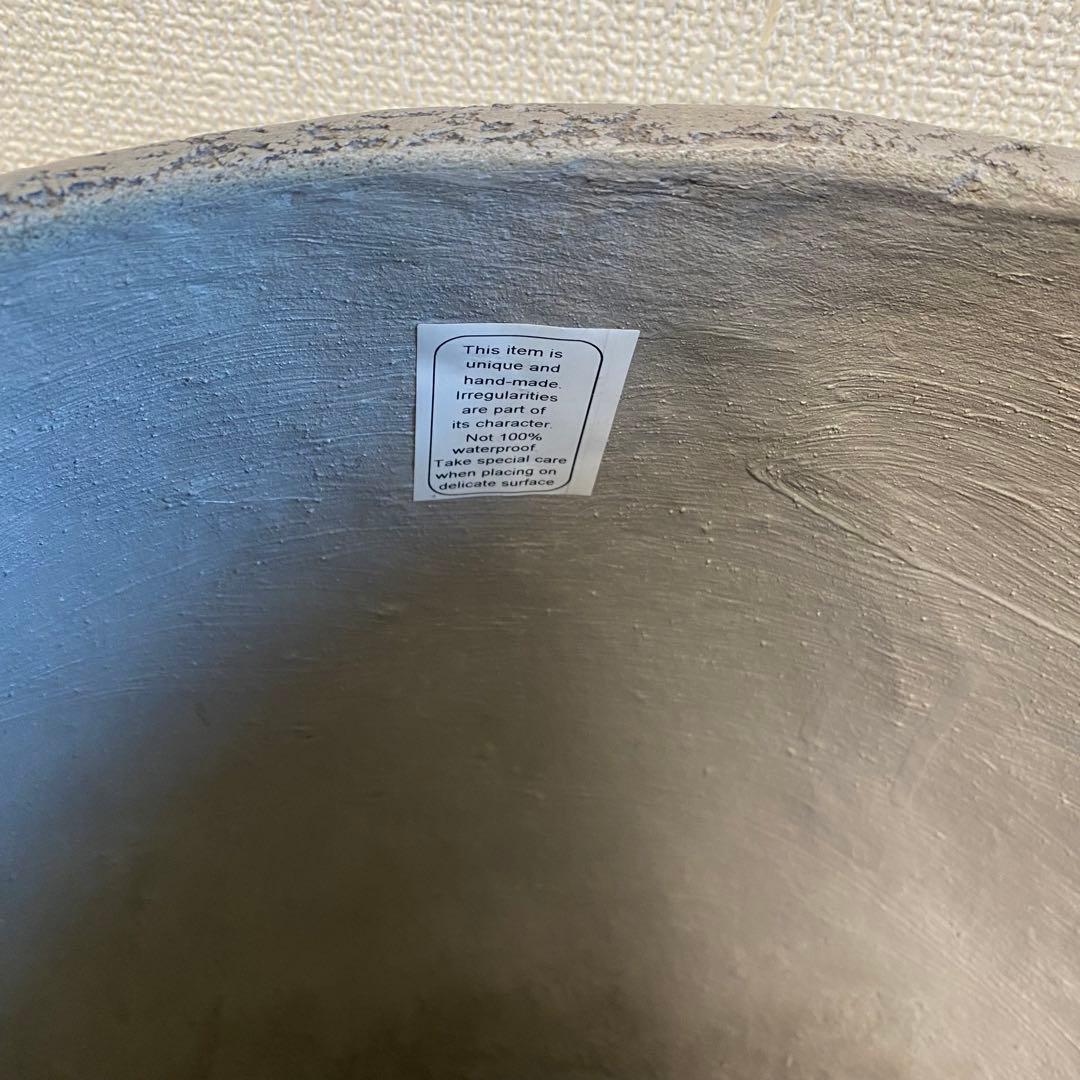 ① Actus stem 鉢カバー Eco Stone 8号用鉢 グレー