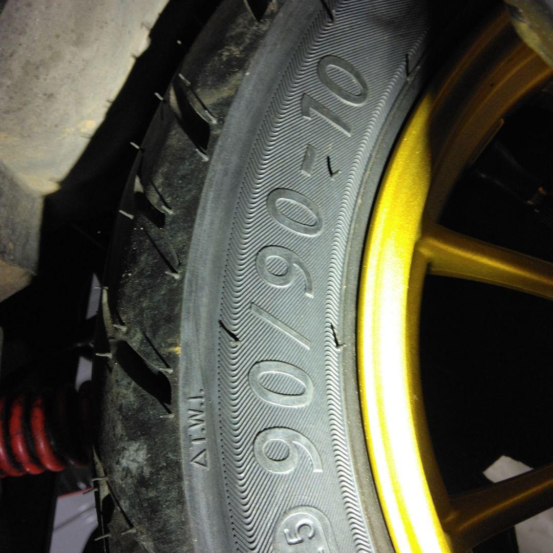 ②リア　10インチホイール　タイヤ　　ホンダライブディオZX