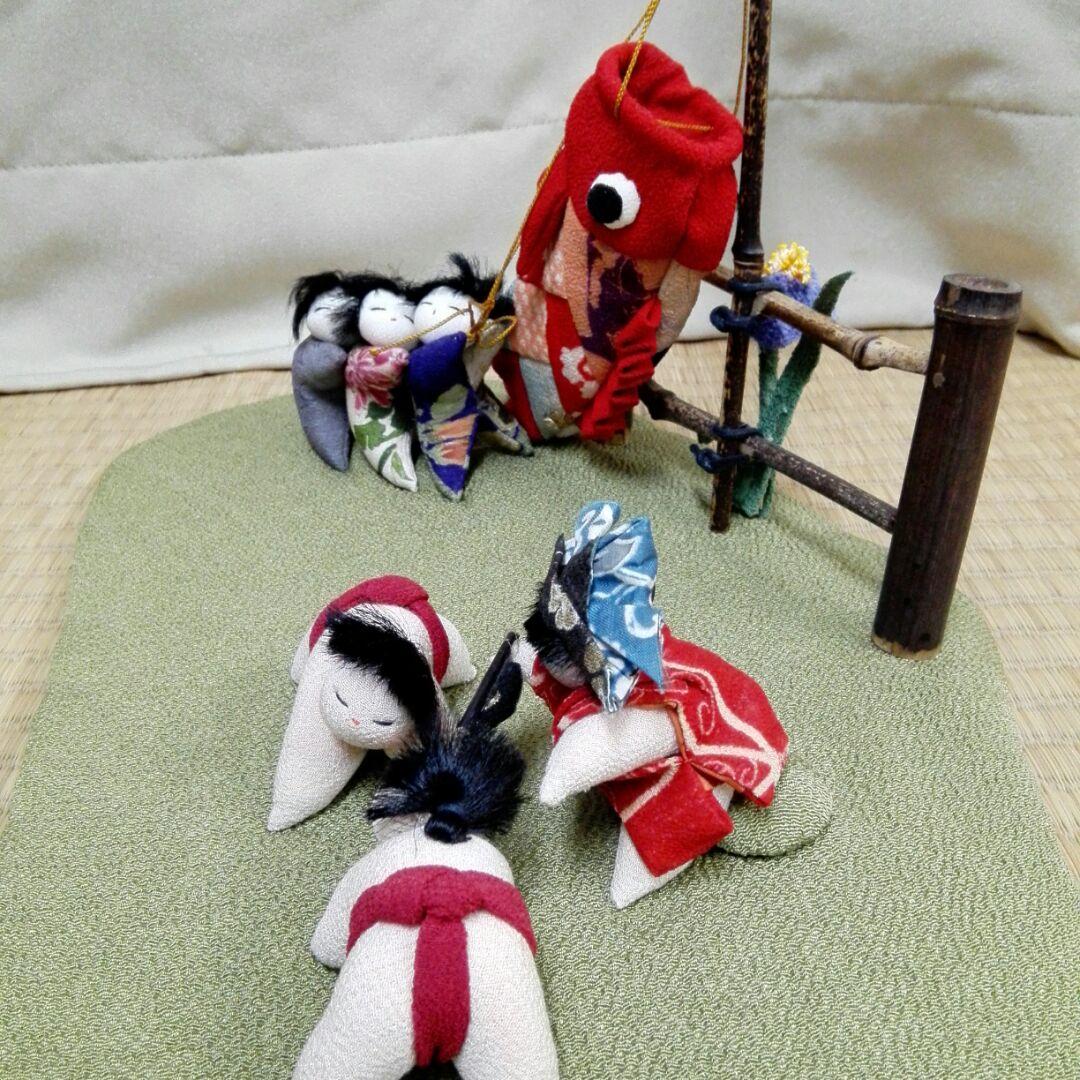 ちりめん  卓上鯉のぼり