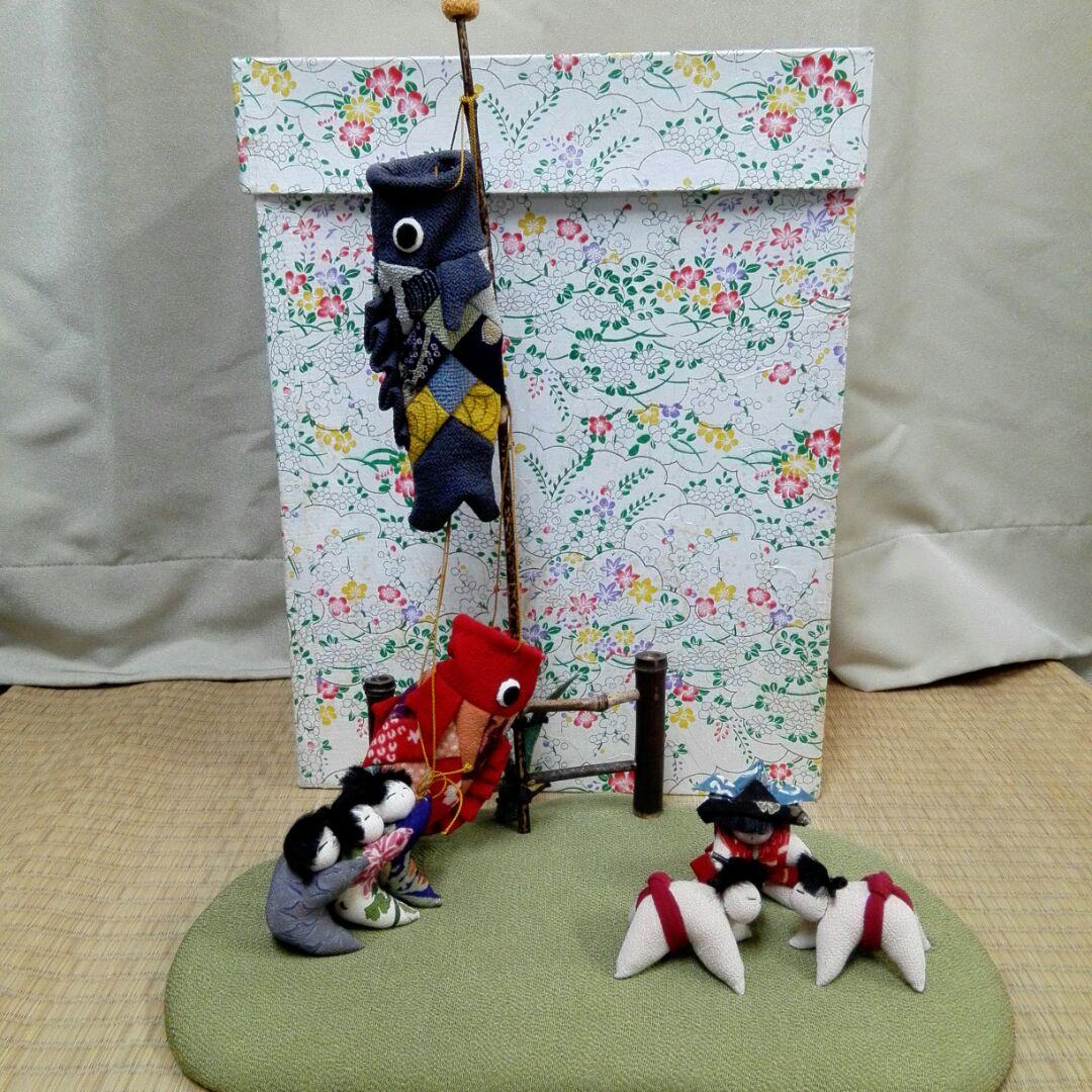 ちりめん  卓上鯉のぼり