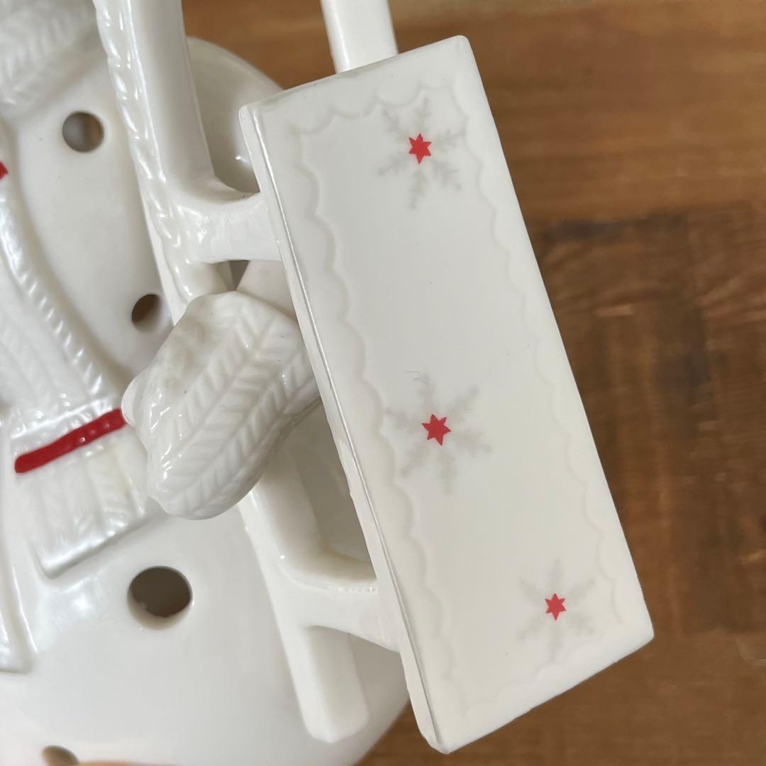 Villeroy&Boch スノーマン キャンドルスタンド 雪だるま 置物