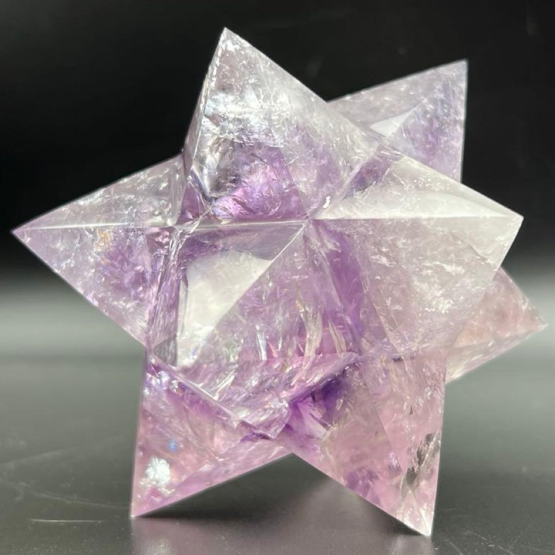 ✳️専用‼️☆価値ある逸品☆透明度と美々クラック☆究極形状☆アメジスト アステロイド