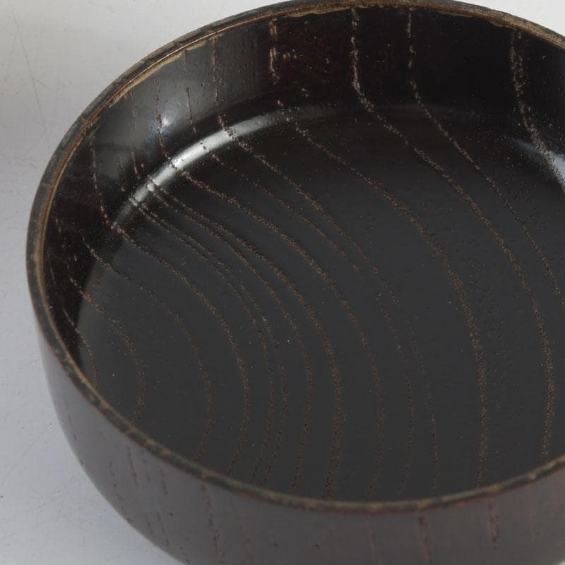 茶道具　漆塗　草渦蒔絵　棗　堀内宗完(兼中斎)極め箱　V　9499