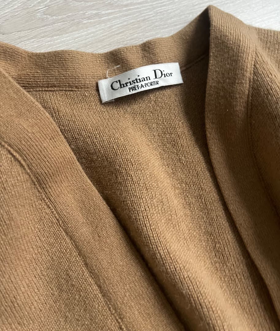 美品 Christian Dior ポンチョ ケープ ウール 羽織