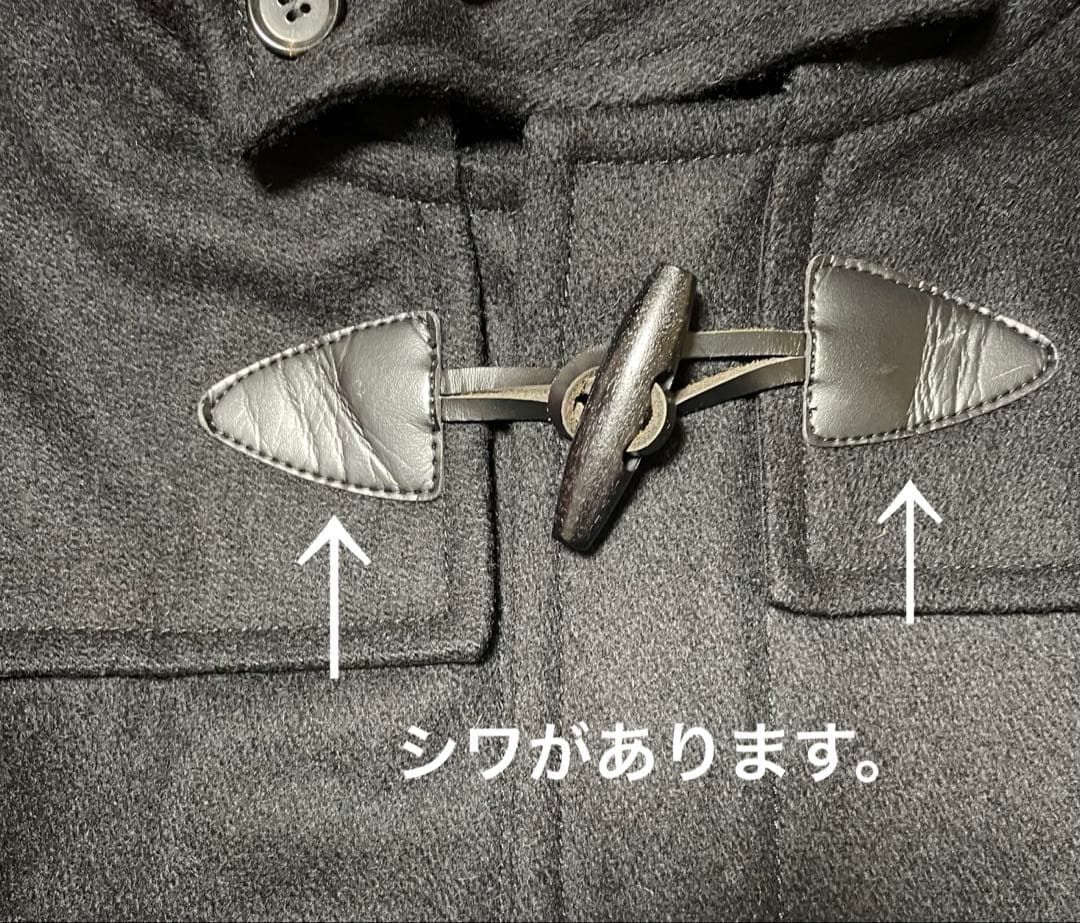 コムデギャルソンシャツ　ダッフルコート　Mサイズ　黒