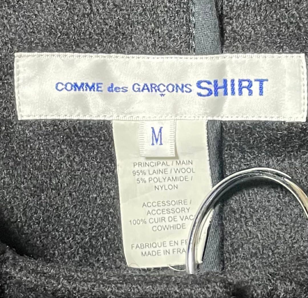 コムデギャルソンシャツ　ダッフルコート　Mサイズ　黒