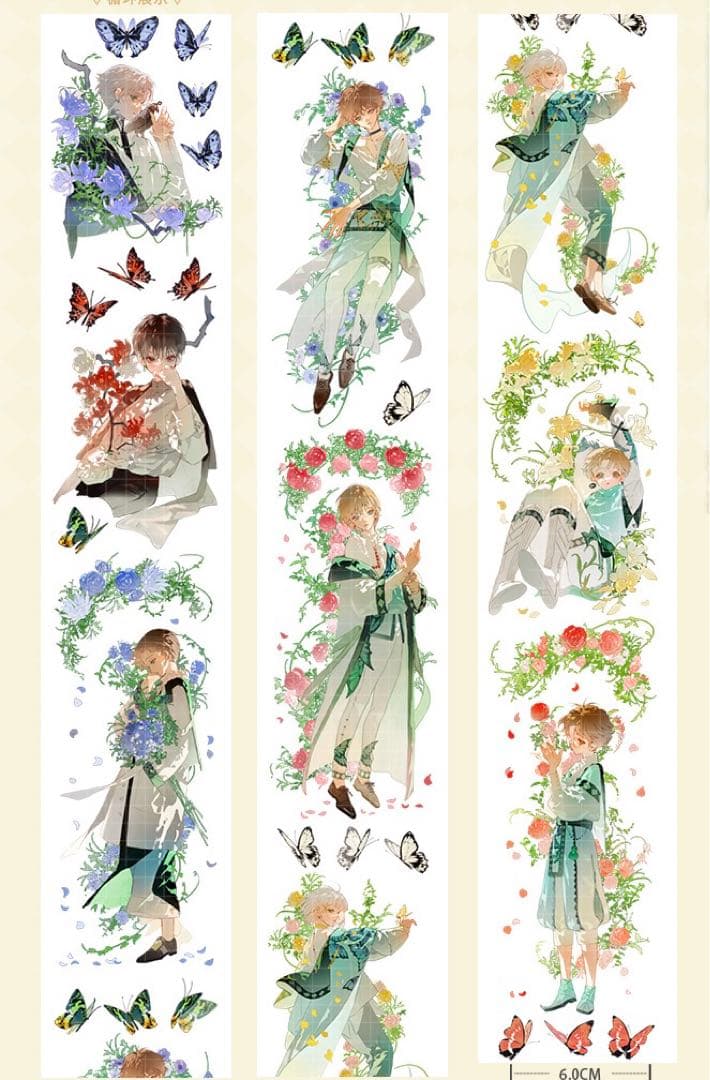 M1244.小王紙和小狐狸 神迹花园 マスキングテープ PET