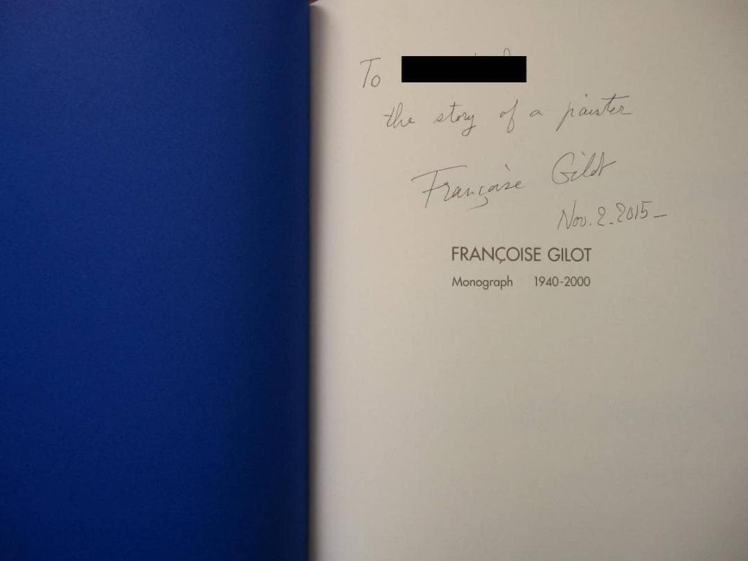 Monograph 1940-2000　Francoise Gilot サイン入
