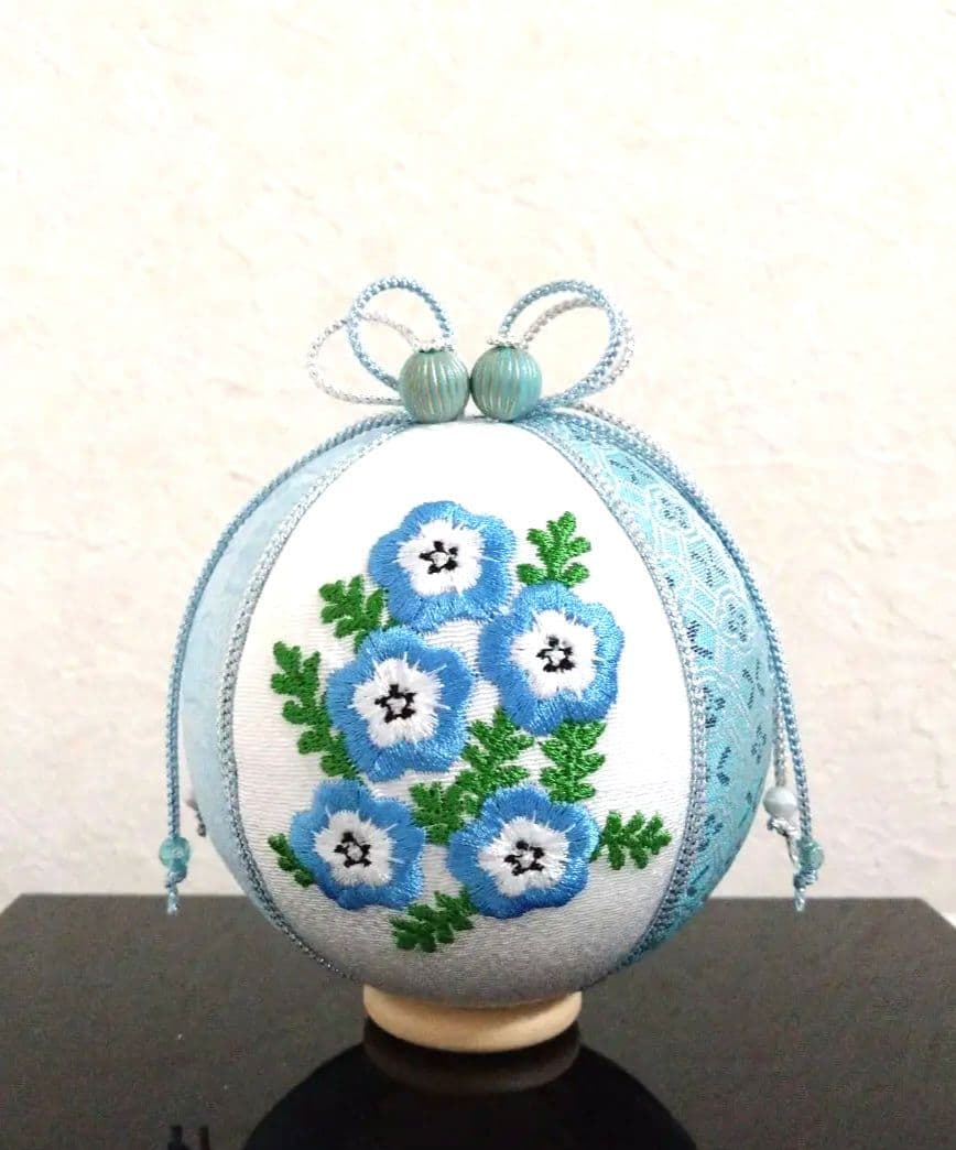 マチャケ 藤 すずらん ネモフィラ かすみ草 手毬 手鞠 てまり