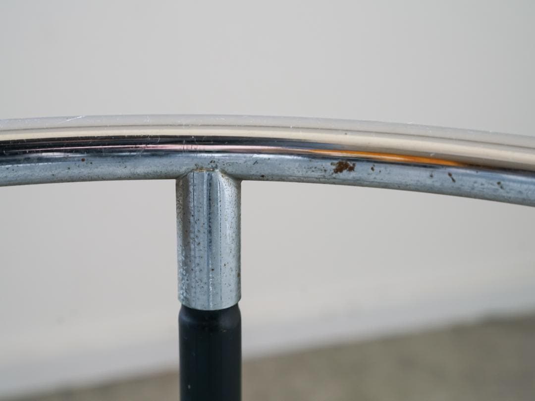 ヴィンテージ　ラウンド ガラステーブル 古道具 ミッドセンチュリー モダン