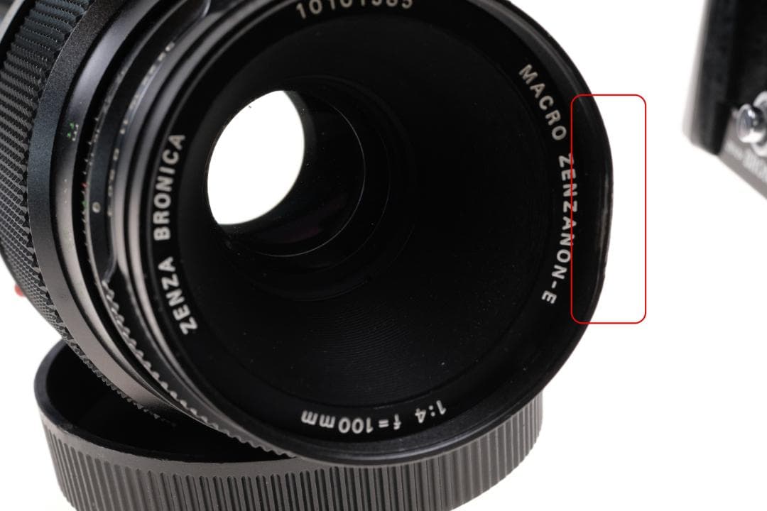 ブロニカ ETRS AE-II 100mmマクロ ＆250mm 蛇腹フード付