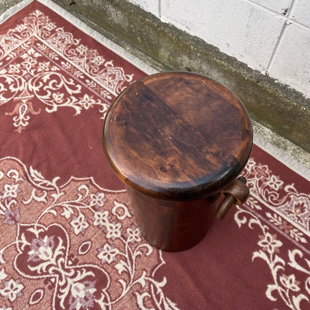 イタリア製◾️ Domain ドマン 木製無垢材 スツール 蓋付き収納 木製家具