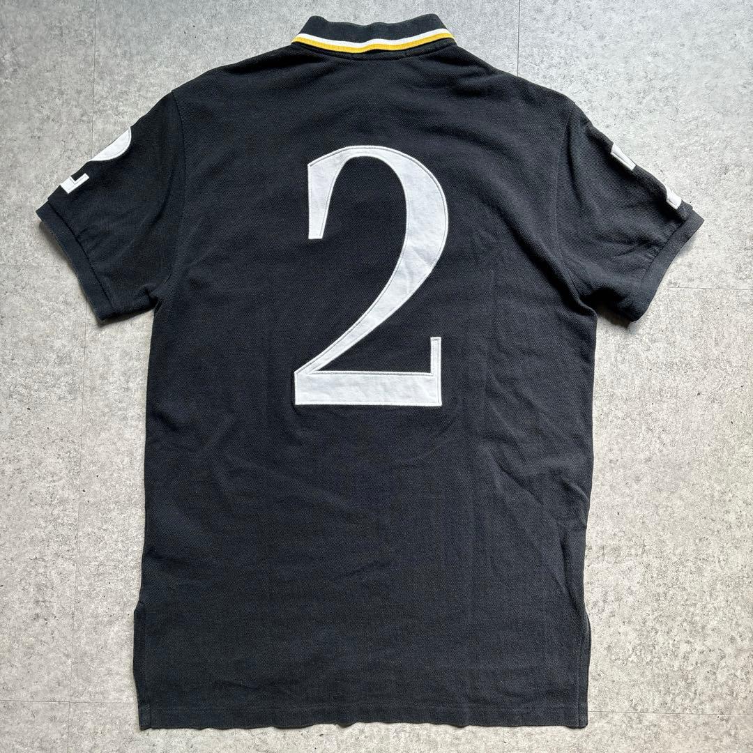 ラルフローレン　ポロシャツ　刺繍　ビッグポニー BLACKWATCH ブラック