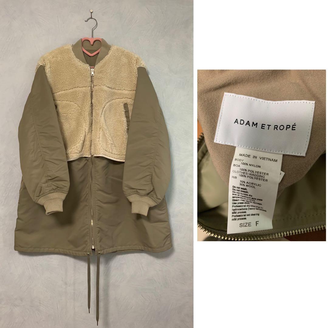 アダムエロペ　MA-1ボアリバーシブルコート