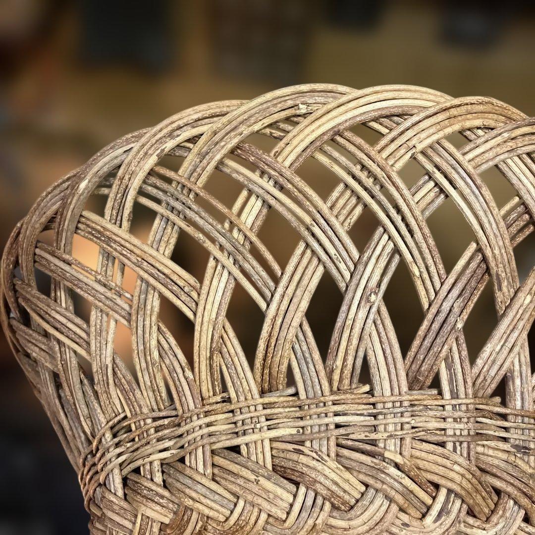 ヴィンテージ　アケビ蔓籠