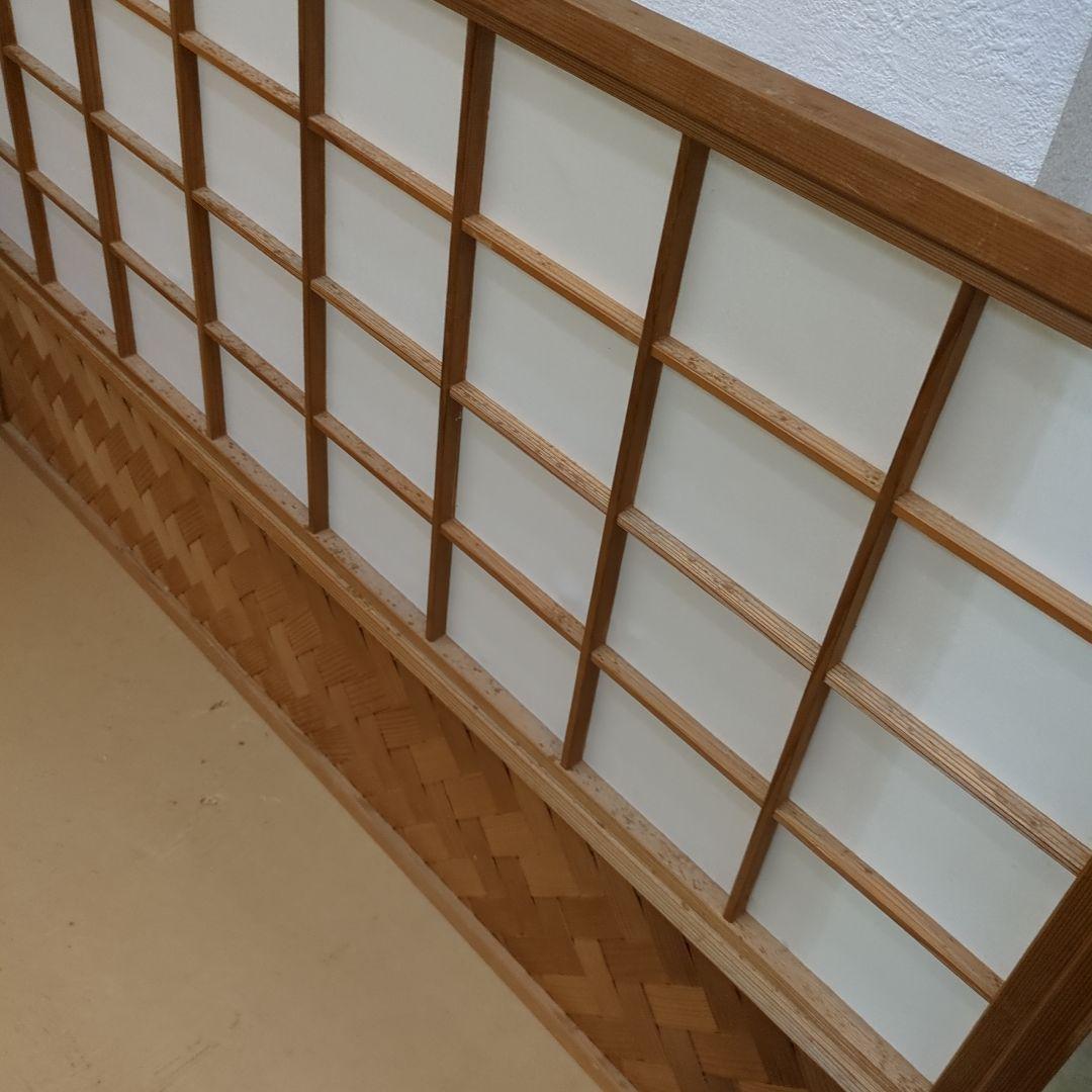 風炉先屏風　網代　衝立　茶道具　茶道　屏風　間仕切り