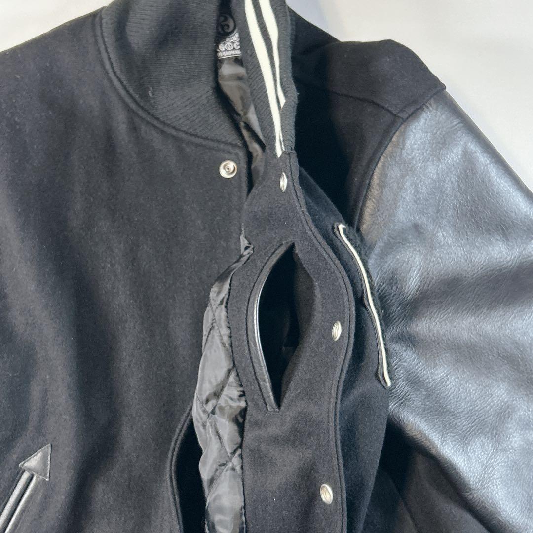 美品 ROLLING CRADLE スタジャン ブラック L デカロゴ 希少