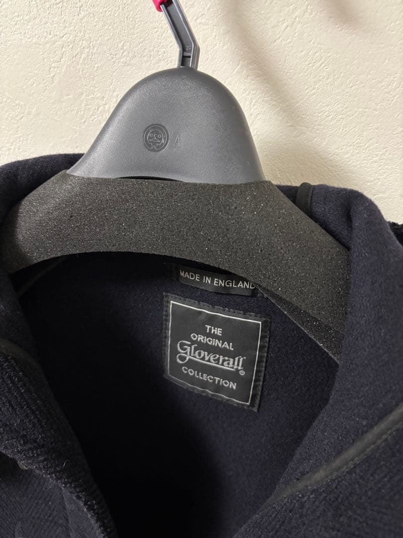 【美品】グローバーオール　キングストン　黒タグ　ダッフルコート　ネイビーカラー