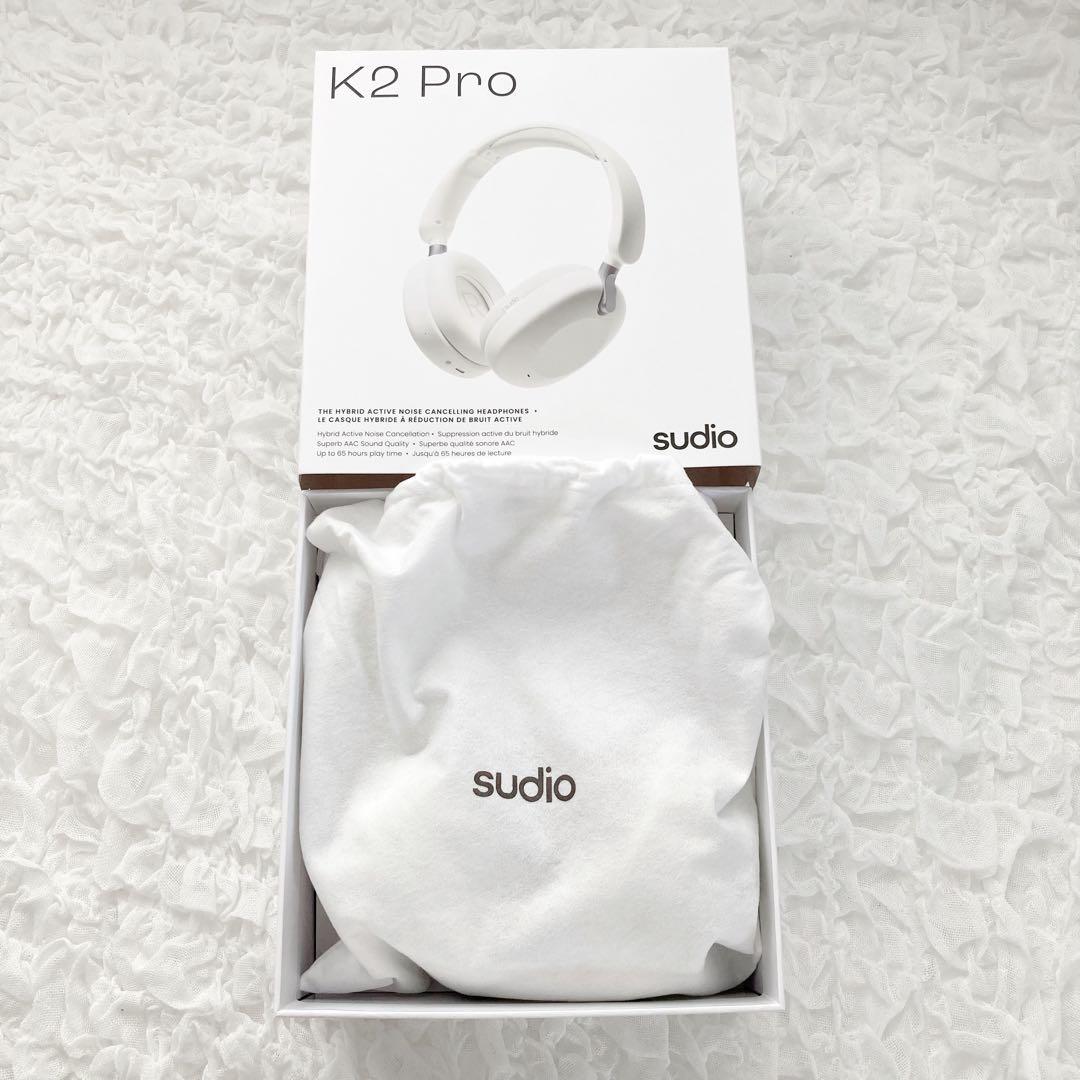 sudio k2 pro ワイヤレスヘッドホン　ホワイト