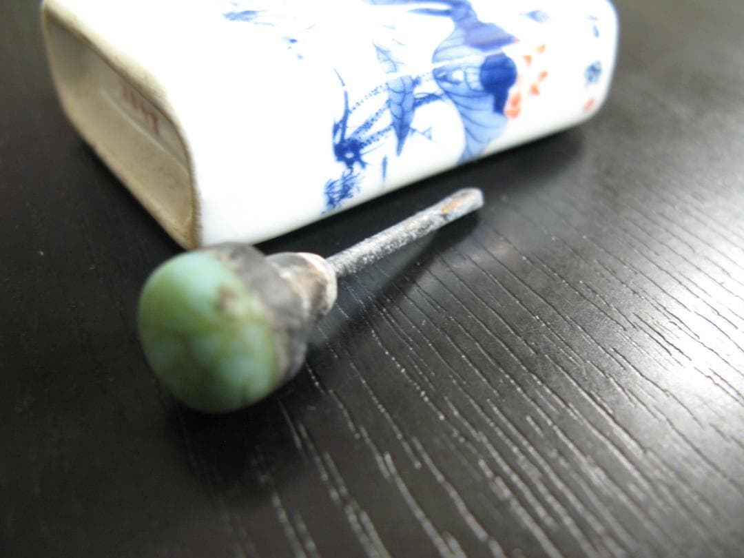 青花鼻煙壺 乾隆年制 　ビエンコ　アンティーク　香水　中国美術　清朝