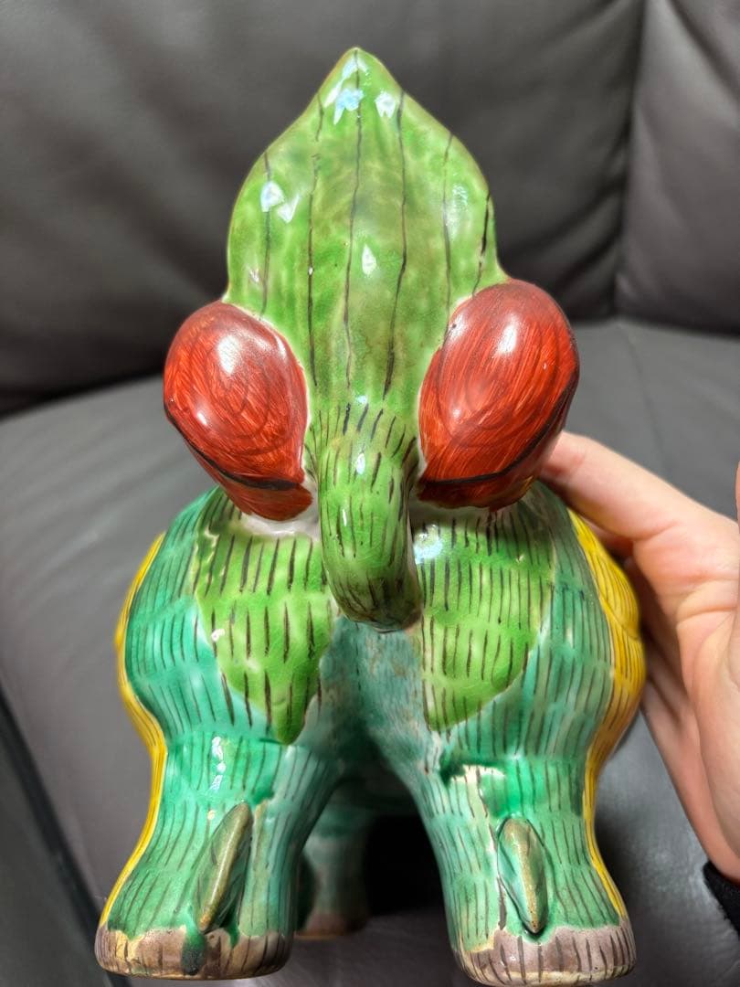 獅子　蓋付き香炉　香炉　置物