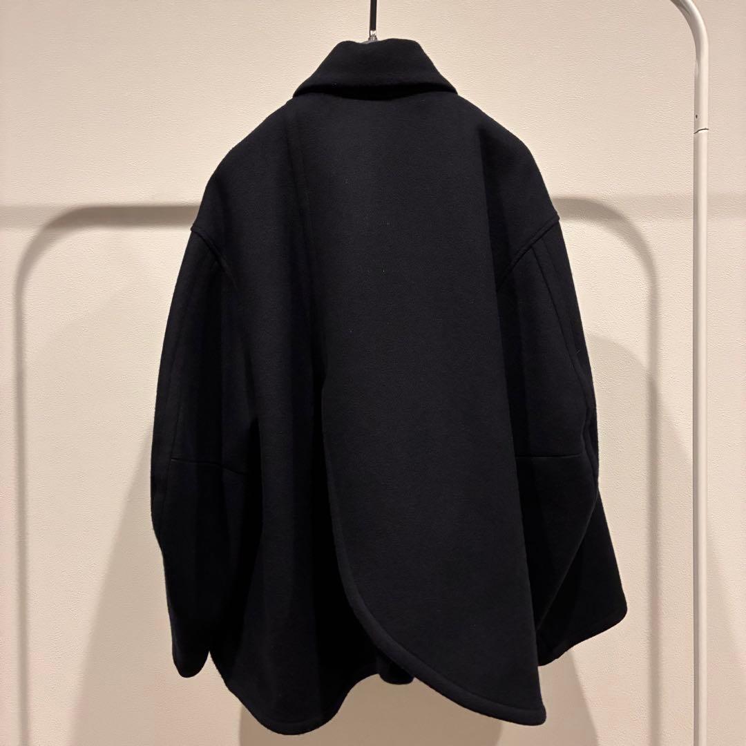 M*a様 ENFOLD round hem coat 38 ダークネイビー