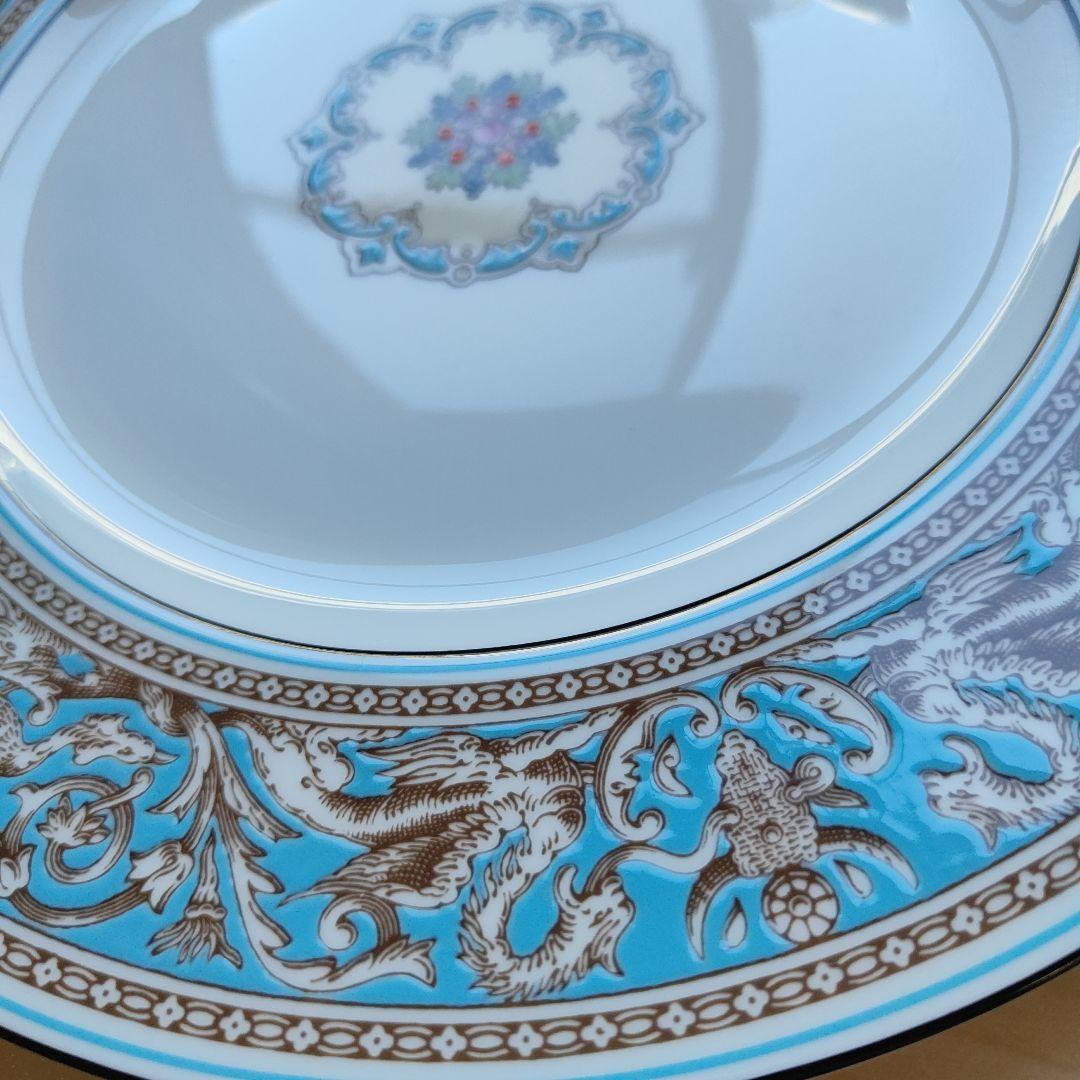 ウェッジウッド フロレンティーンターコイズ カップ＆ソーサー　大皿　２枚　黒壺