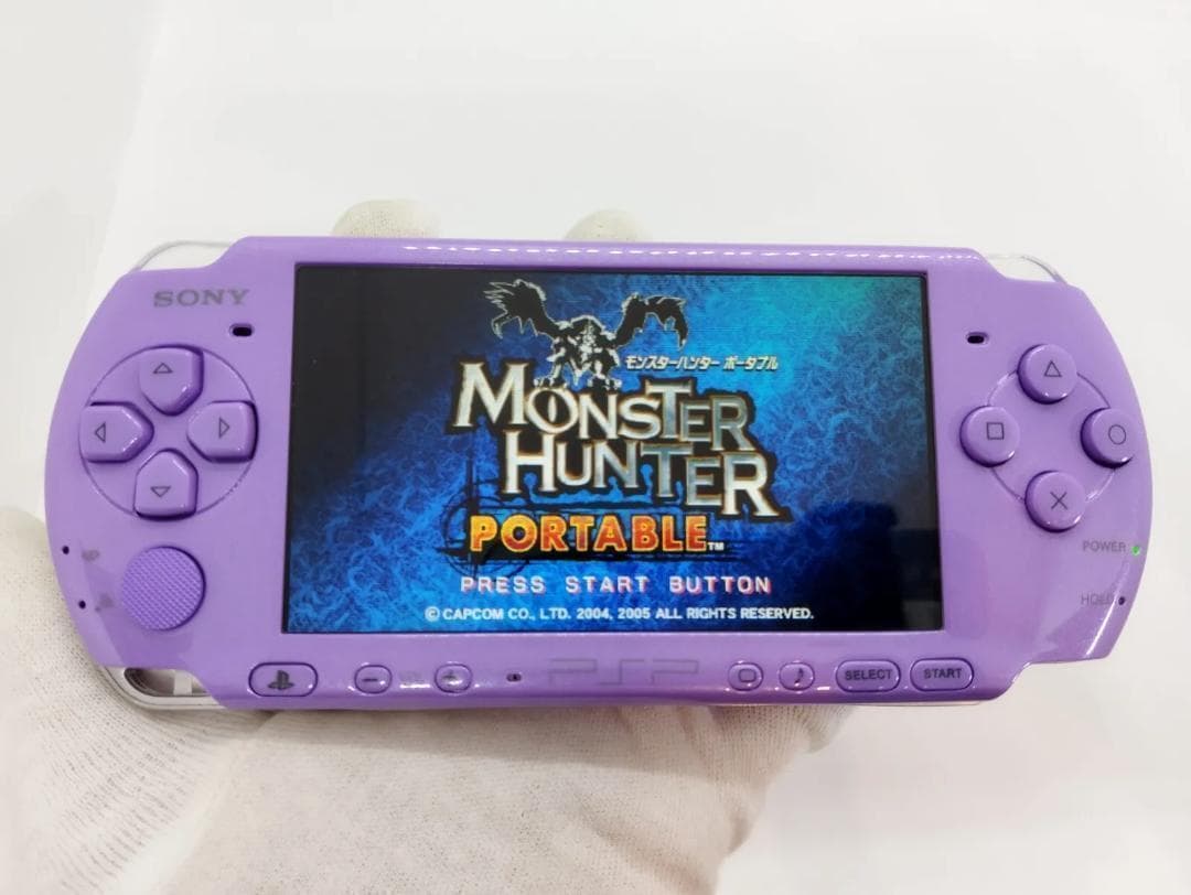 PSP 3000 すぐ遊べるセット【美品・カスタム】ライラック　パープル