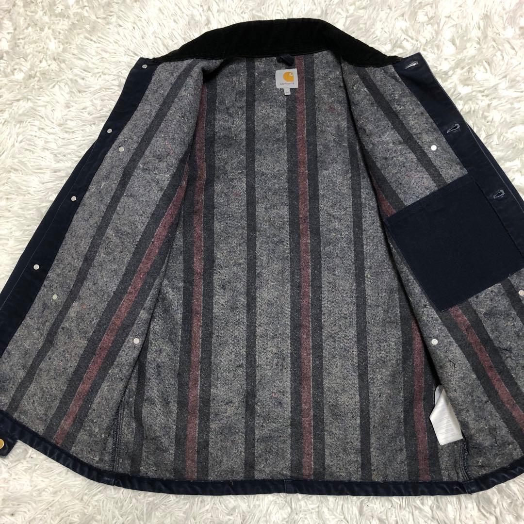 カーハート　ミシガンチョアコート　ネイビー　ブランケット