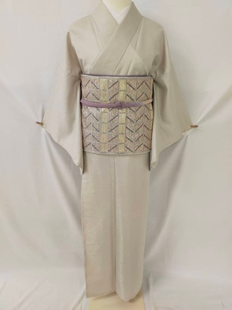 【お茶席用に】★★新品未使用　洗える紋意匠色無地(ポリ100%)Mサイズ★★