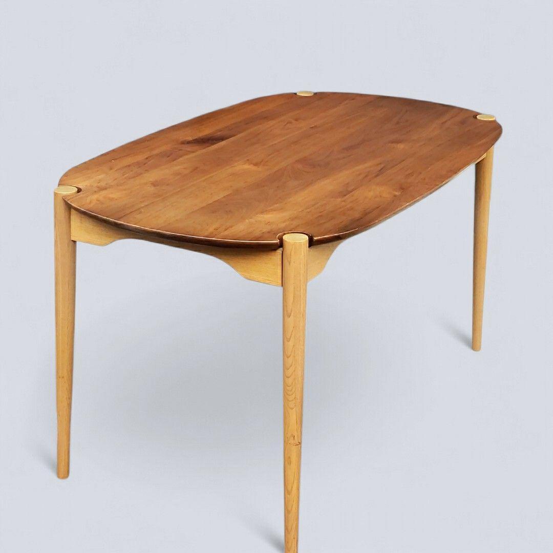 廃盤希少 一生紀 KOZUE ダイニングテーブル ウォールナット×アッシュ無垢材