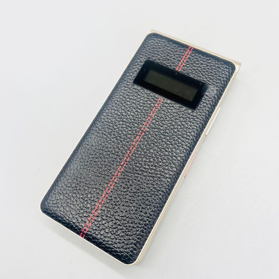 箱付　Mode1 ガラケー 型 SIMフリー RetroII レザー調 ブラック