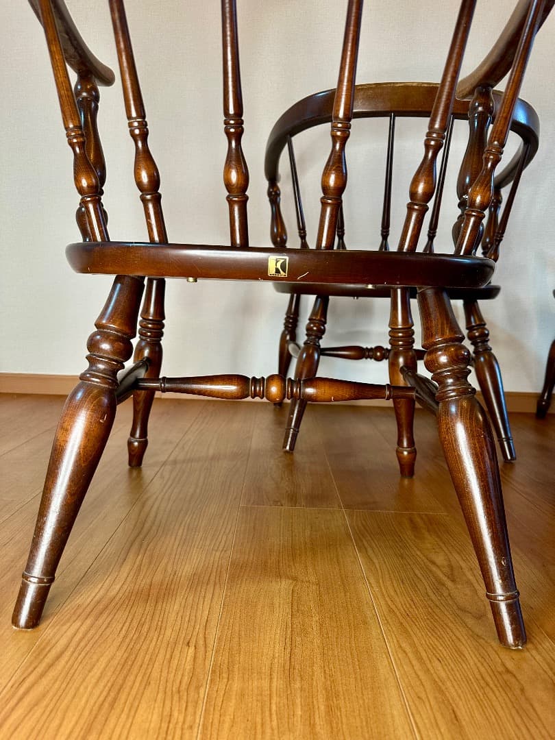 飛騨産業 キツツキ ヴィンテージ ウィンザーチェア 4脚