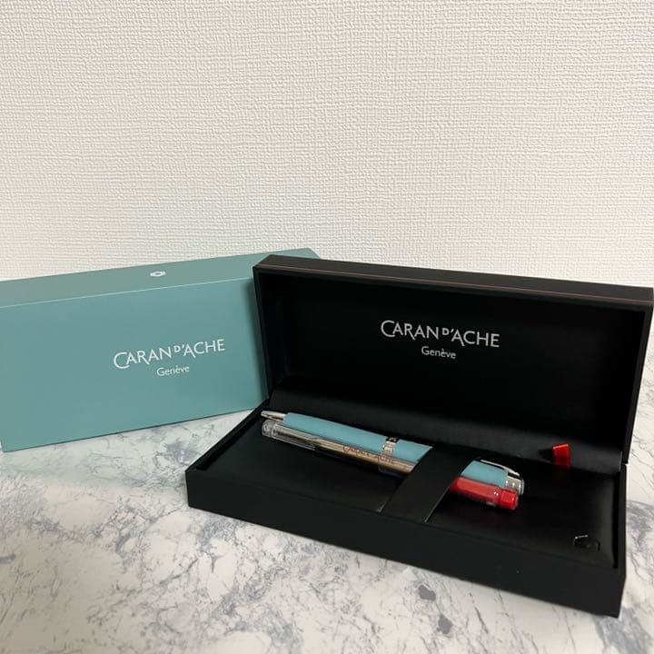 【レア・新品】カランダッシュ レマン ボールペン アルパインブルー 替芯セット