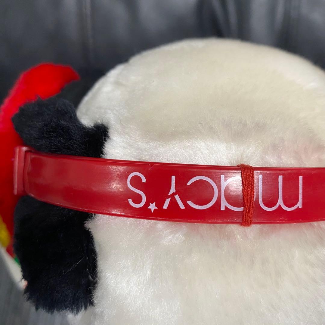 レア✨Macy's クリスマス　スヌーピー ぬいぐるみ　ヴィンテージ