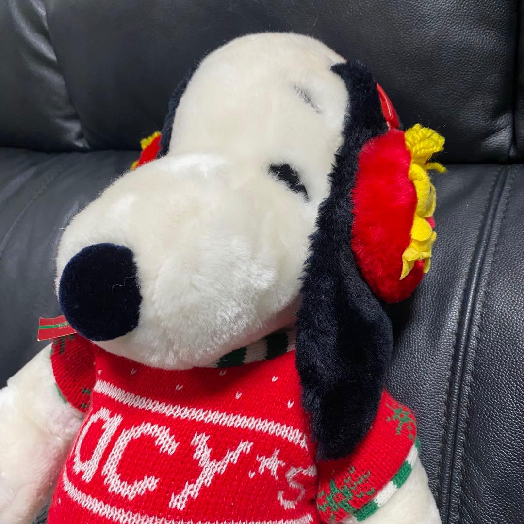 レア✨Macy's クリスマス　スヌーピー ぬいぐるみ　ヴィンテージ