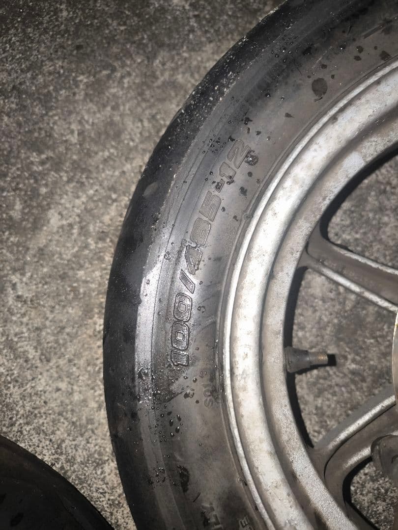 スズキZZ前後ホイール　ステム　ハンドル　ブレーキ