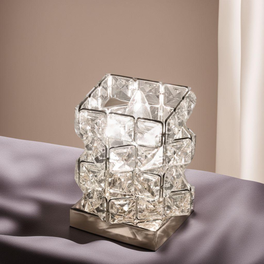 テーブルランプ ナイト まるでオーロラのような煌き クリスタル