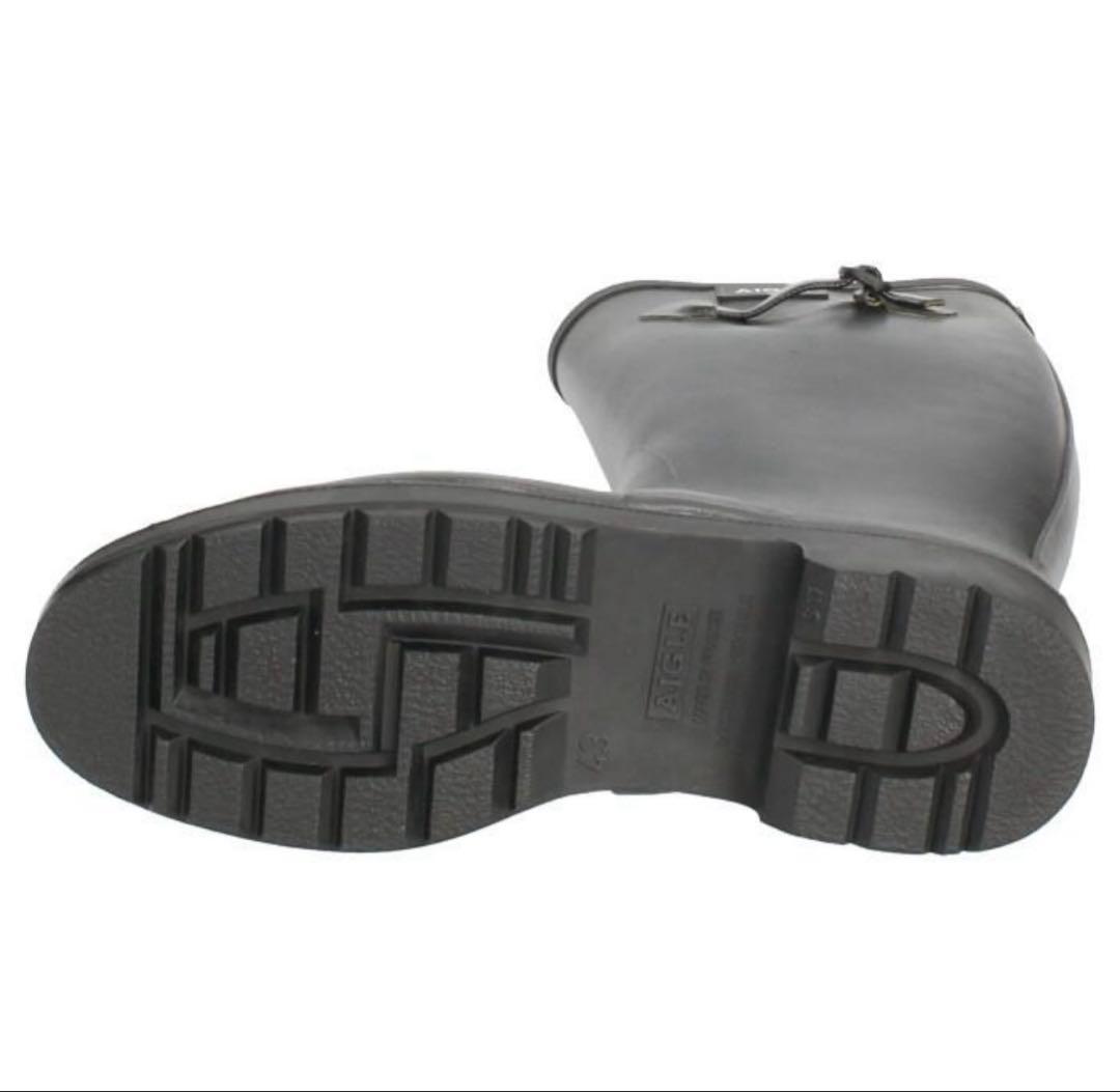 エーグル AIGLE メンズレインブーツ 25.5cm ブラック 新品箱あり