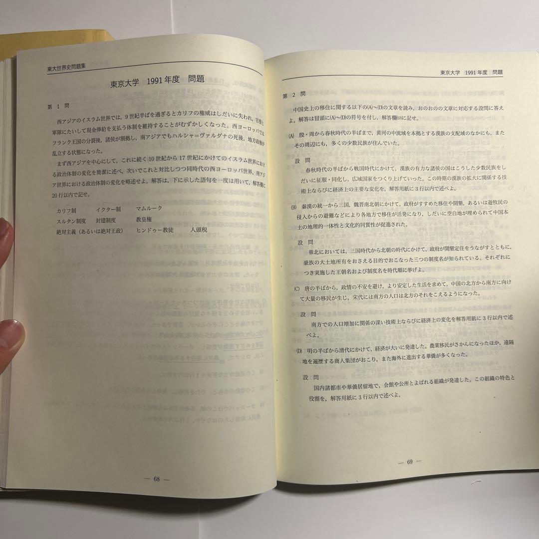 鉄緑会　東大世界史問題集