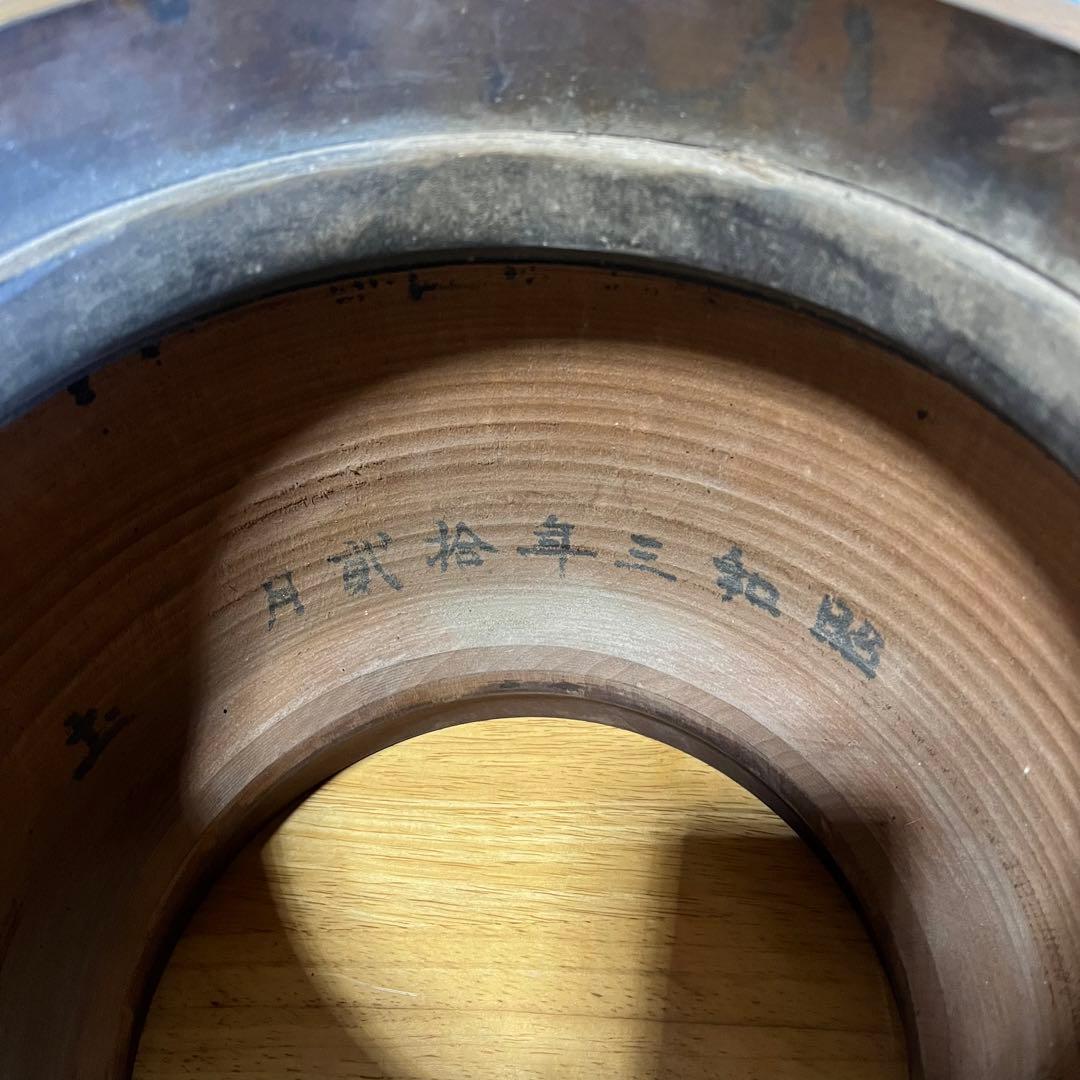 100年前　アンティーク　希少品　昭和3年製　昭和レトロ　ヴィンテージ　木製火鉢