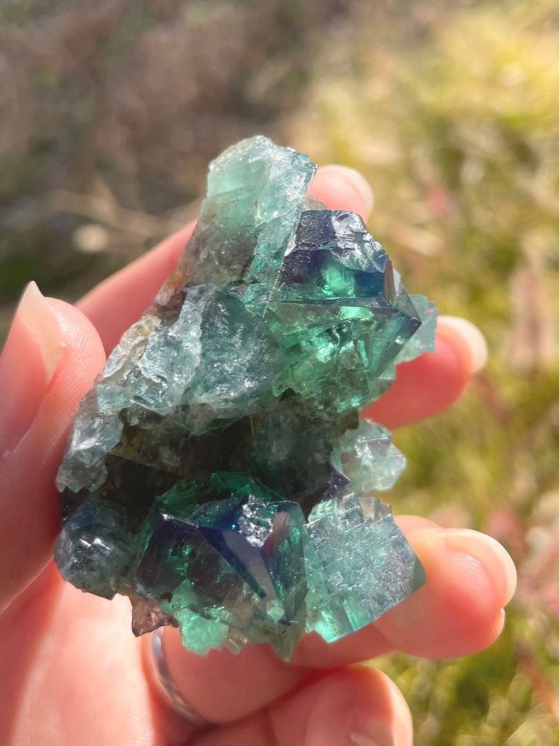 イギリス　ダイアナマリア産カラーチェンジフローライト